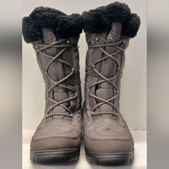 Kamik Women's Waterproof New York2W Winter Boots US8 Grey With Black Interior - Picture 2 of 14